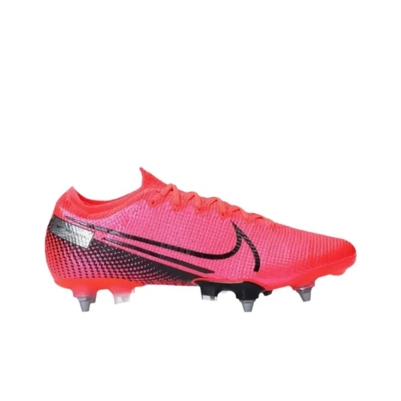 Nike Mercurial Vapor 13 SG Soft Ground Anti Slip Wear Resistant Soccer Shoes Men's Pink-1