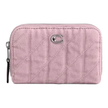 COACH Nappa Leather Card Holder Trumpets Women's Pink