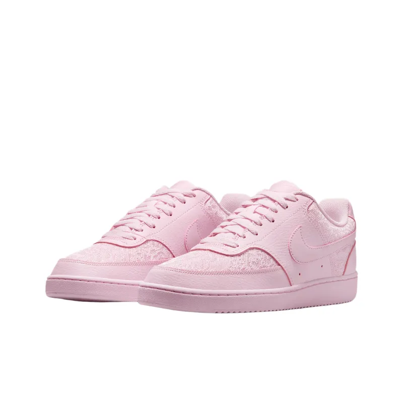 Nike Court Vision Low Top Skateboard Shoes Women's Pink-2