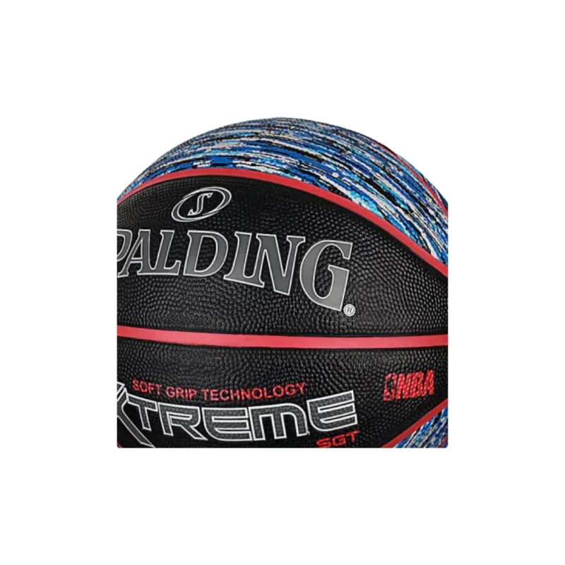 SPALDING Rubber Basketball Blue Black Size 7 Training Unisex-4
