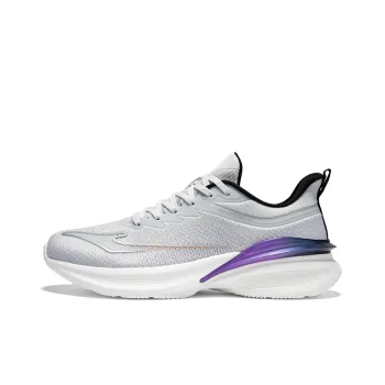Erke Cushioning, Breathable, Lightweight Low Top Casual Running Shoes Men's Pencil Gray Medium Purple