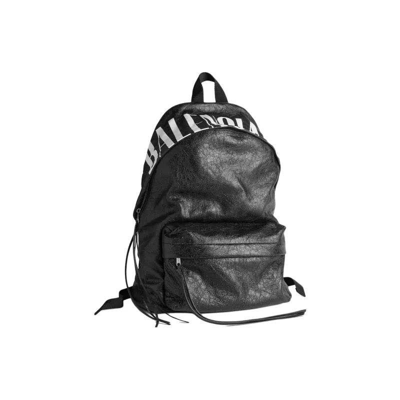 Balenciaga Arena Lambskin Backpack Unisex Black & White-1
