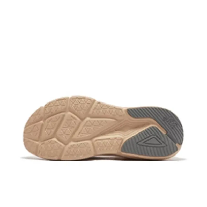 361° Anti Slip Wear Resistant Low Top Casual Running Shoes Men's Lotus Seed White Apricot Tea Brown-3