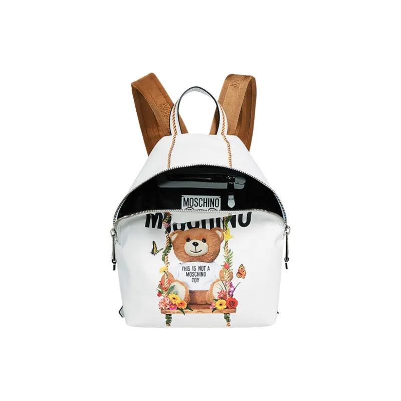 MOSCHINO Polyurethane Backpack Regular Women's White-2