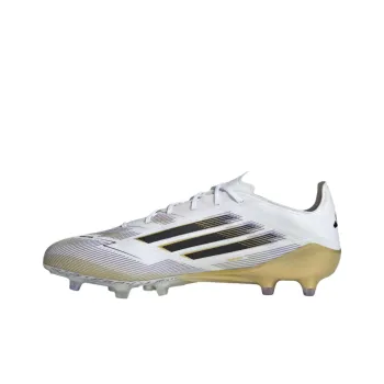Adidas F50 ELITE Anti Slip Wear Resistant Soccer Shoes Unisex White Gold