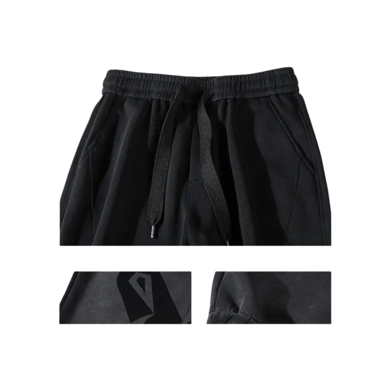 KORAMAN Casual Pants Men Black-1