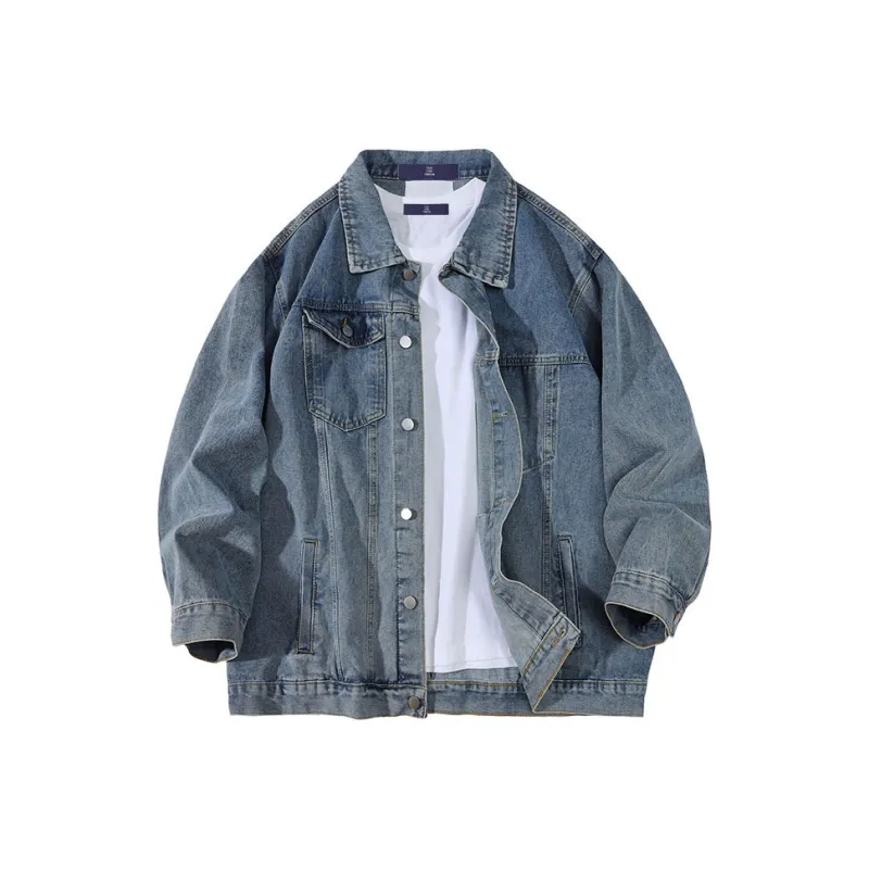 FAX FOR FMACM Spring And Autumn Denim Jacket Unisex-4
