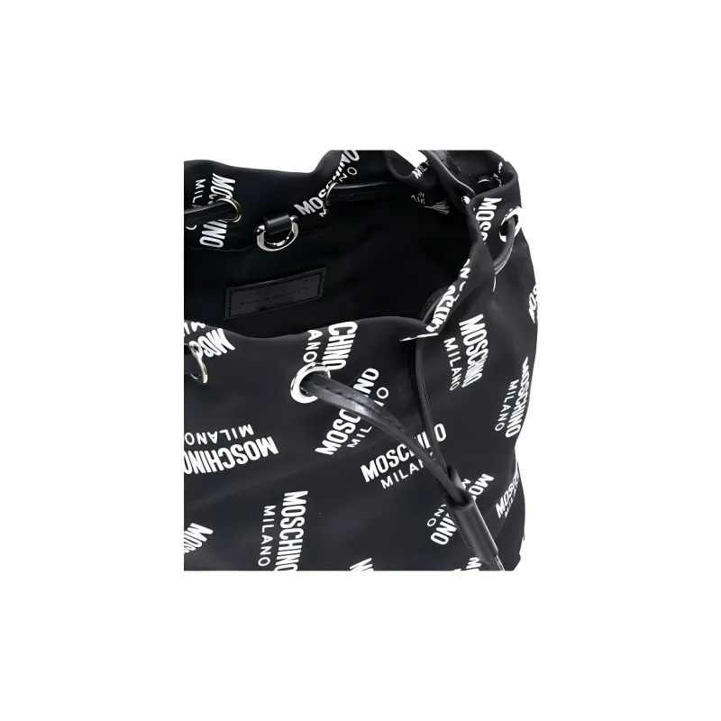 MOSCHINO Nylon Crossbody Bags Women's Black-3