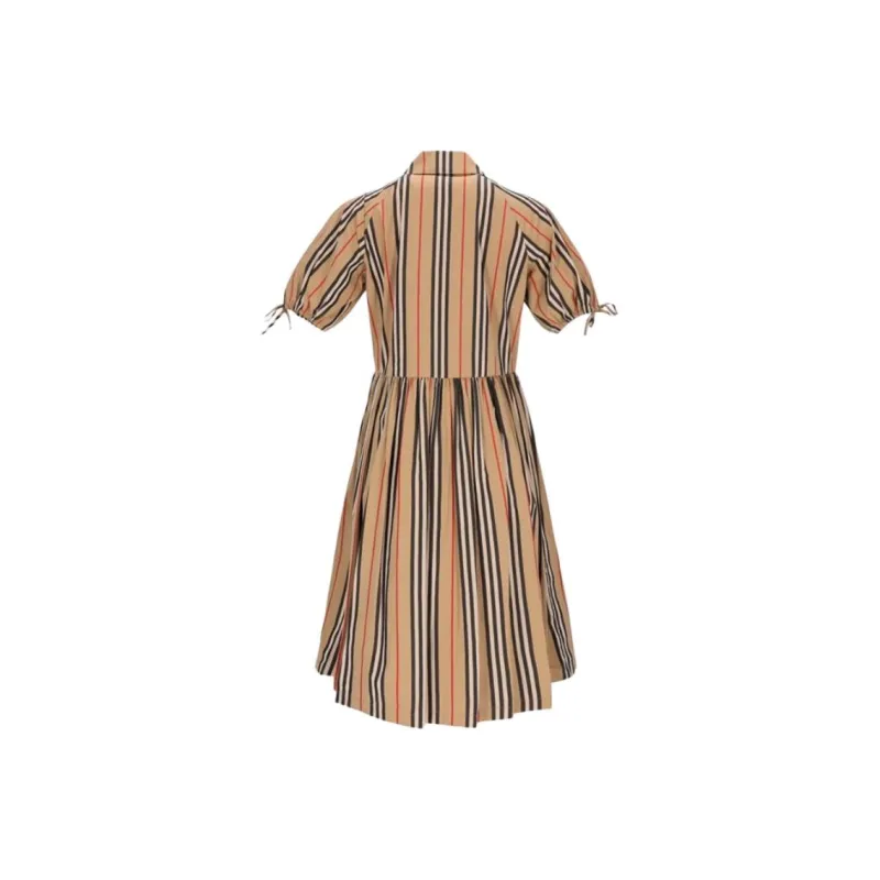 Burberry Short Sleeved Dress Women's Brown-1