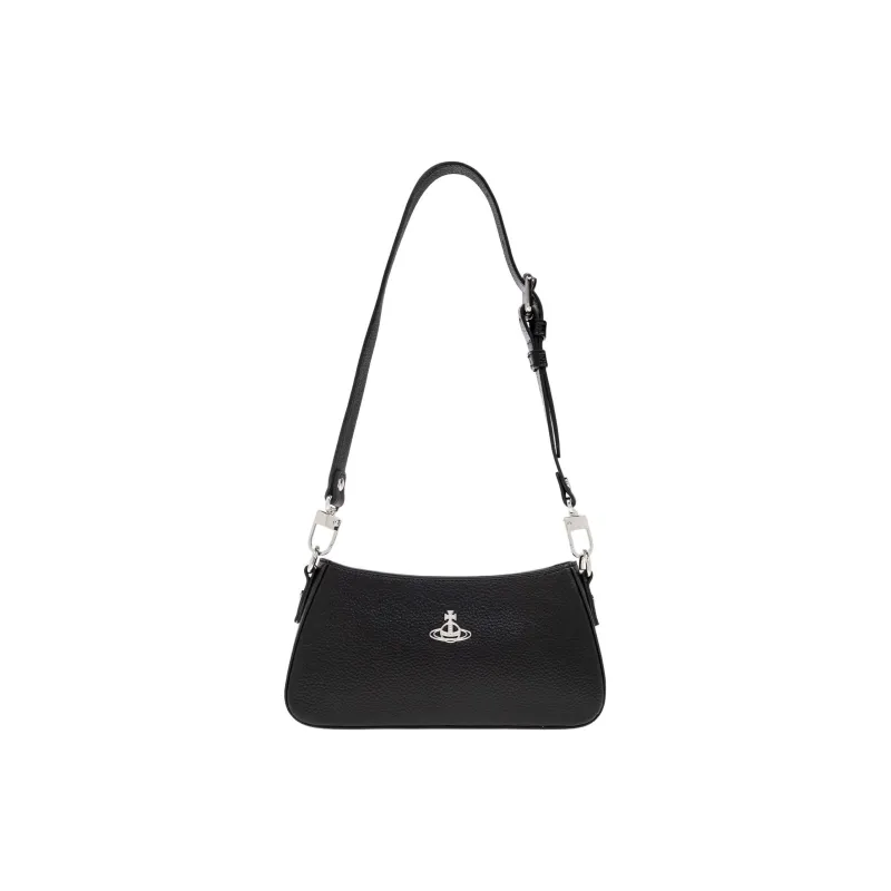 Vivienne Westwood Orb plaque Leather Shoulder Bag-0