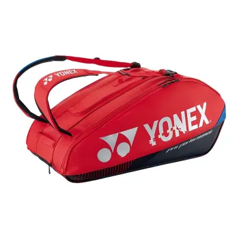 YONEX Badminton Racket Bags 2 Pcs Pack Sports Backpack Deep Red Unisex Front Storage Pocket