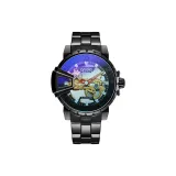 Phantom Blue Mirror-Black Steel