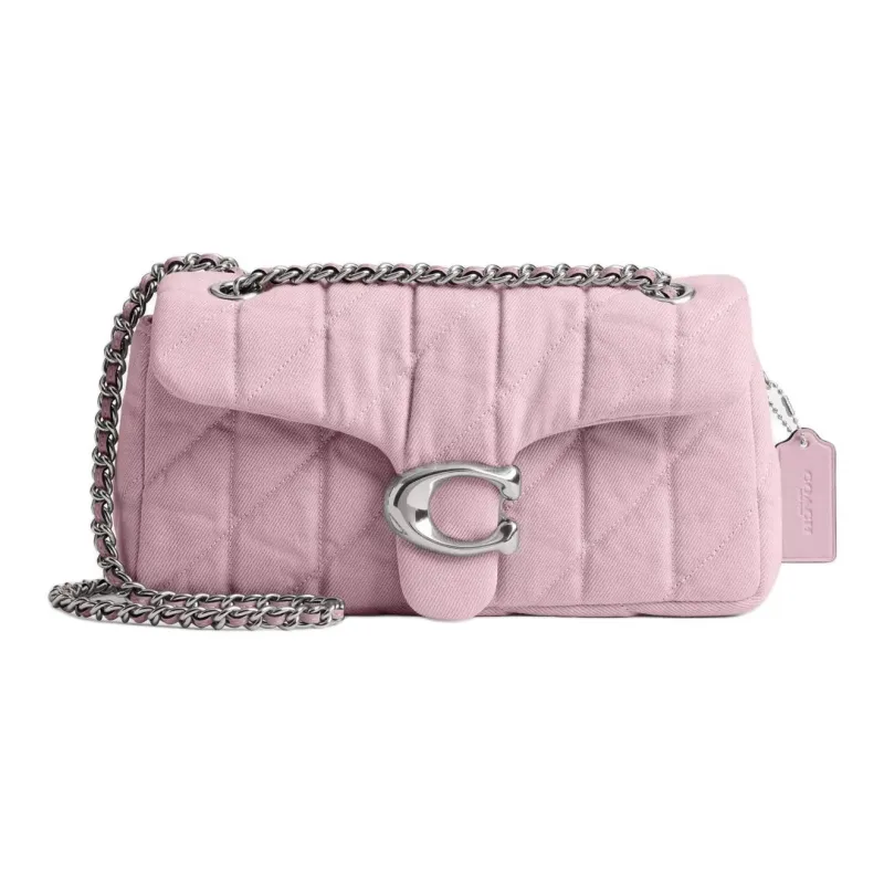 COACH Tabby Leather Crossbody Bag, Shoulder Bag Medium Size Women's Light Pink-0