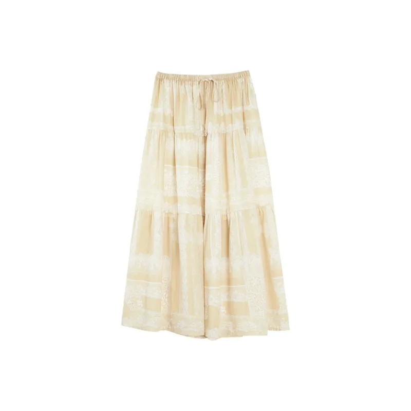 ELLE Casual Long Skirts Women's-0