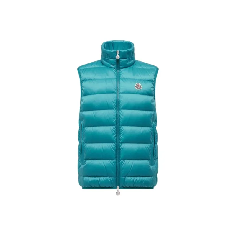 Moncler Vests Men Turquoise-0