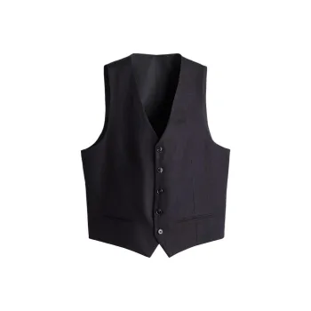 H&M Vests Men Marine Blue
