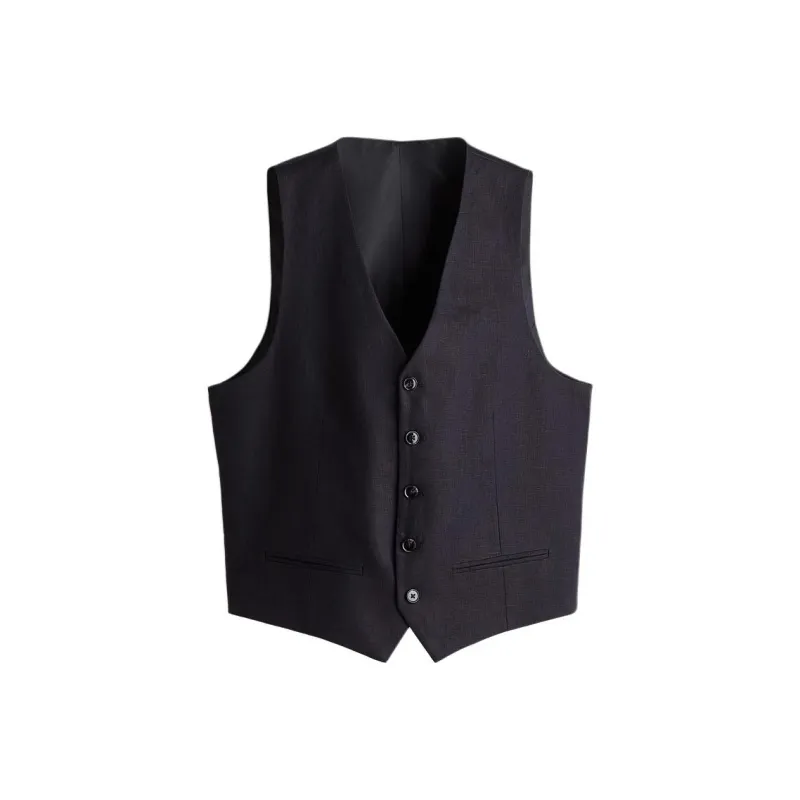 H&M Vests Men Marine Blue-0