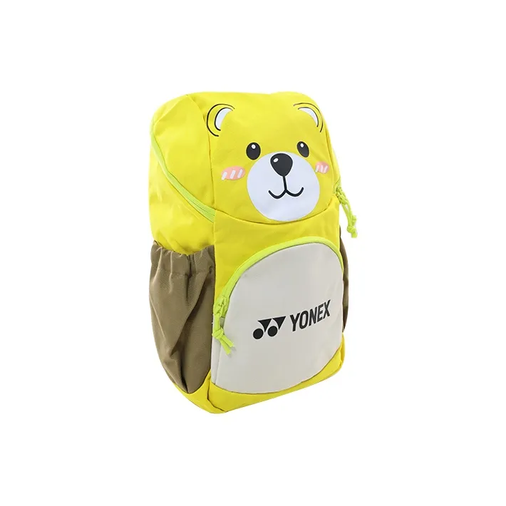 YONEX Badminton Racket Bags Can Hold 2 Pcs Cute, Casual Backpack Bright Yellow Unisex Side Storage Pocket-2