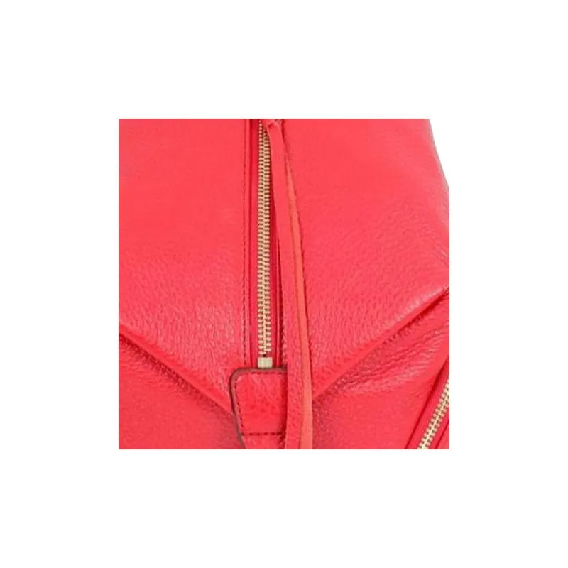 REBECCA MINKOFF Genuine Leather Backpack Women's Red-4