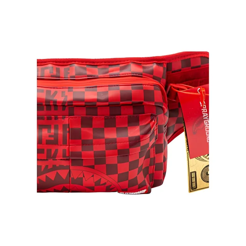 SPRAYGROUND Fabric Sling Bags One Shoulder Crossbody Fanny Pack Unisex Red-3