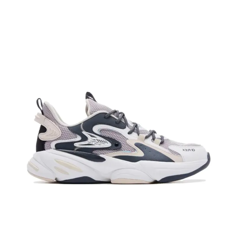 Erke Chi Pan Α Fle Low Top Running Shoes Men's Gray-1
