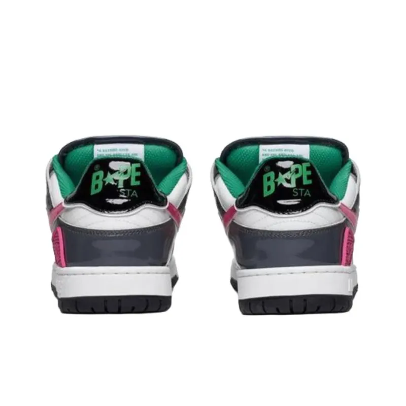 A BATHING APE Bape Low Top Skateboard Shoes Men's Green-2