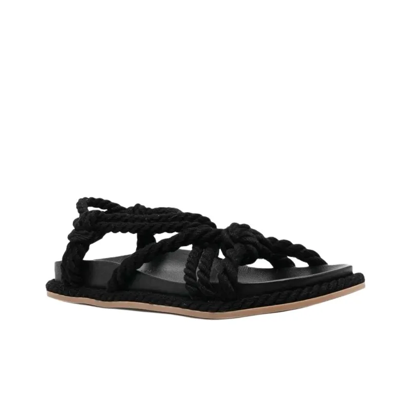 Ulla Johnson Suri One Strap Sandals 3cm Women's Black-2