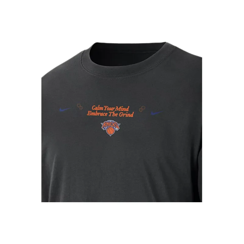 Nike New York Knicks Courtside Men's Nike Nba Max90 Long Sleeve T Shirt-2