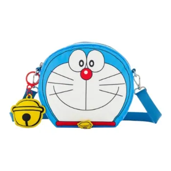LeSportsac Doraemon/Doraemon, Collaboration Fabric Shoulder Bag Trumpets Unisex Blue & White & Yellow