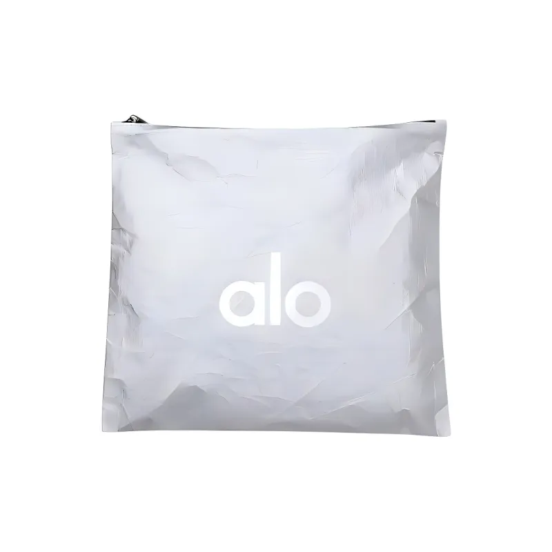 Alo Yoga Tyvek Material Clutch Regular Unisex Silver-0