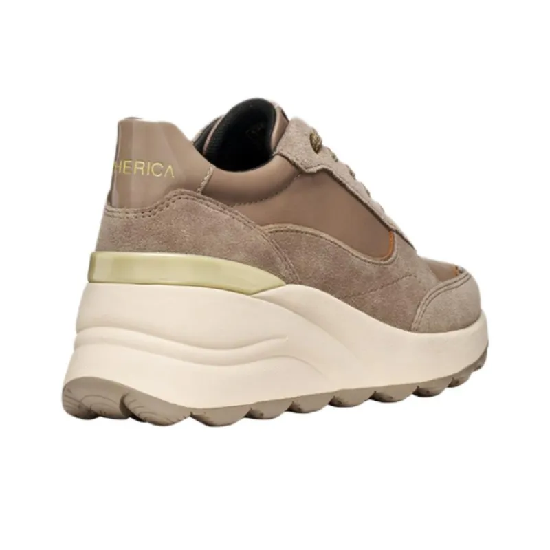 GEOX Spherica Ec13 Low Top Casual Shoes Women's Taupe-5