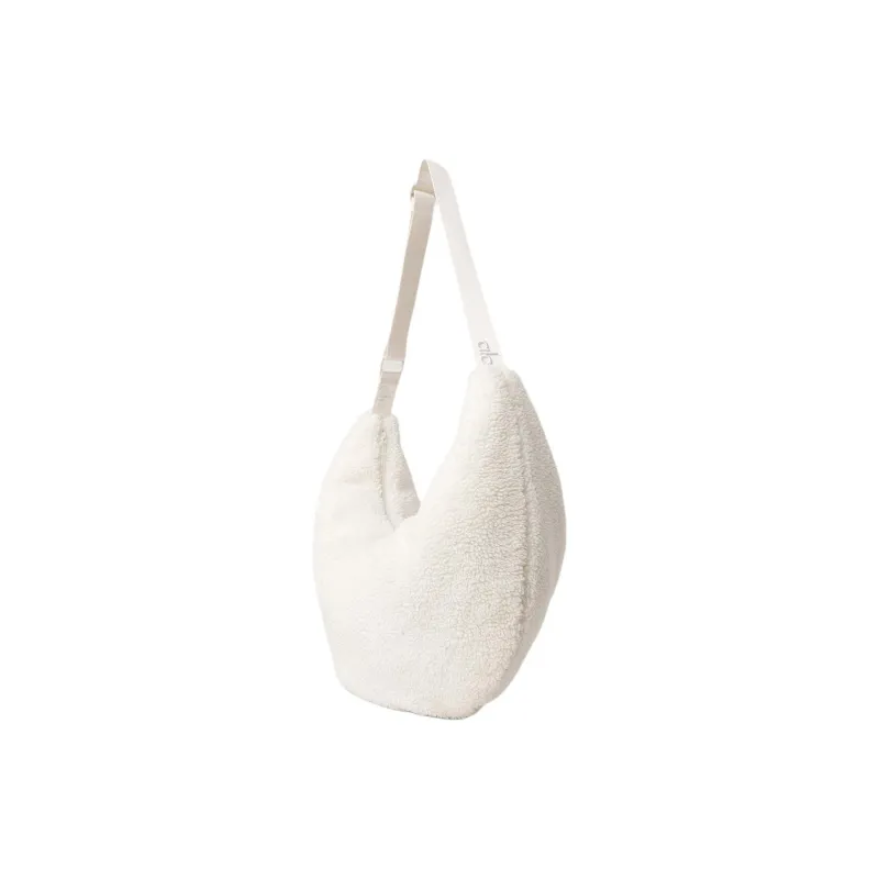 Alo Yoga Polyester One Shoulder Handbag Regular Unisex Ivory White-1