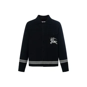 Burberry Ekd Motif Long Sleeved Jacket