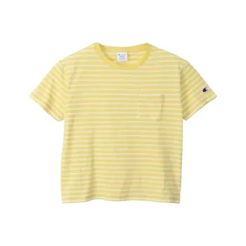 Champion T Shirt Women's Cream Yellow