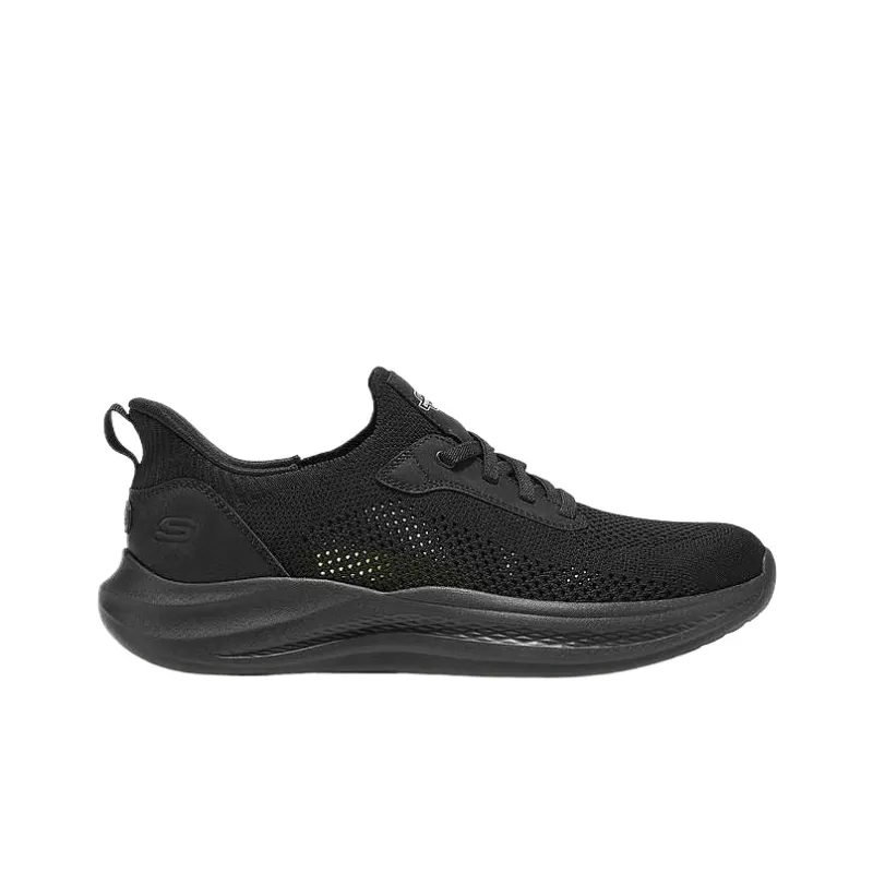 Skechers STREET WEAR Low Top Training Shoes Men's All Black-1