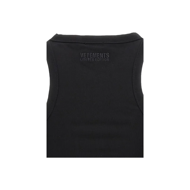 Vetements Logo Printed Sleeveless Tank Top-3