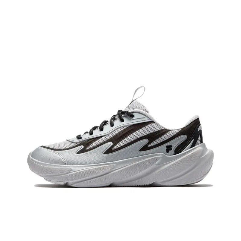 FILA FUSION STORMY Shoes Abrasion Resistant Breathable Low Top Casual Shoes Men's Gray Silver-0