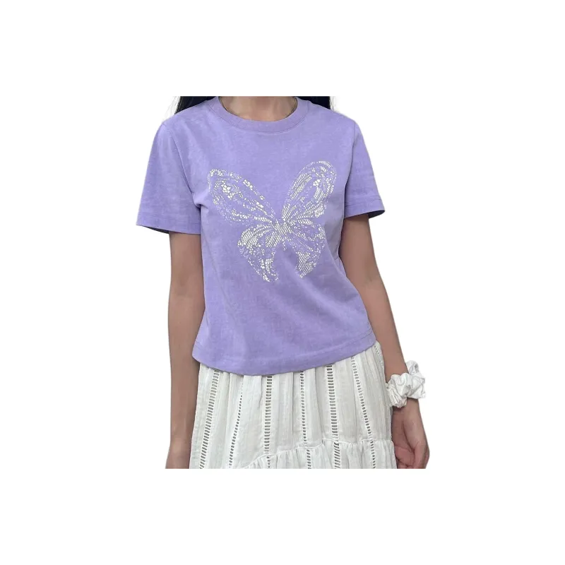 MOUSSY T Shirts Women's Purple-0