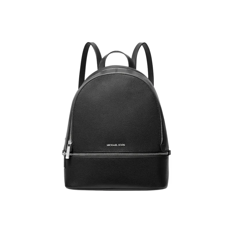 MICHAEL KORS Leather Backpack Medium Size Unisex Black-0