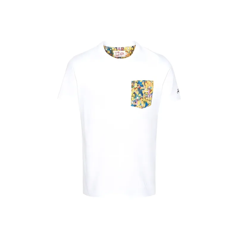 MC2 Saint Barth X The Simpsons Blanche Cotton T shirt-0