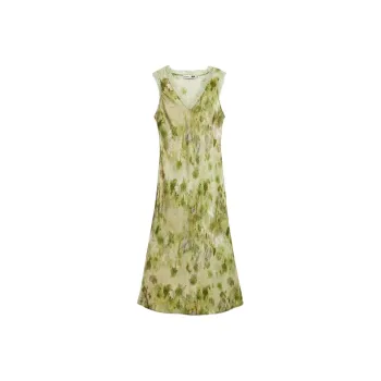 Desigual Sleeveless Dresses Women's Light Green