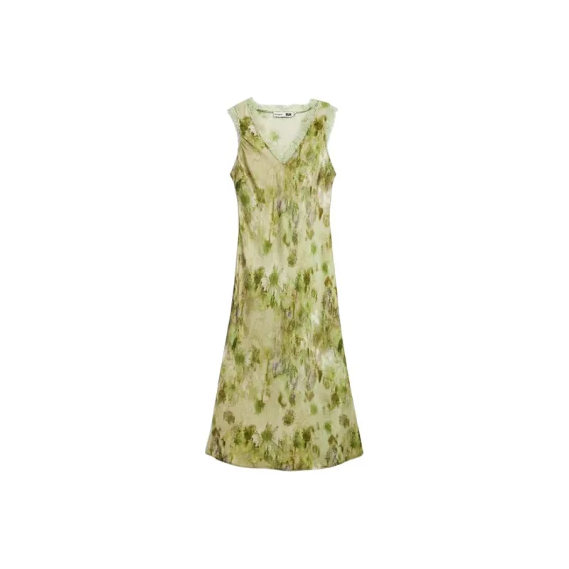 Desigual Sleeveless Dresses Women's Light Green-0