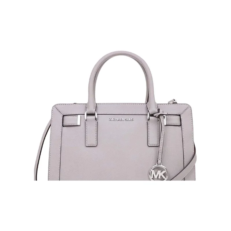 MICHAEL KORS Dillon Leather Small Square Bag, Handbag, Crossbody Bag Women's Pearl Gray-1