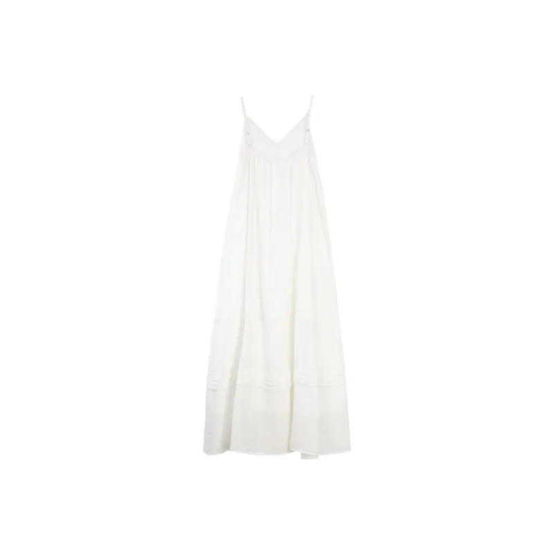 ELLE Slip Dresses Women's White-1