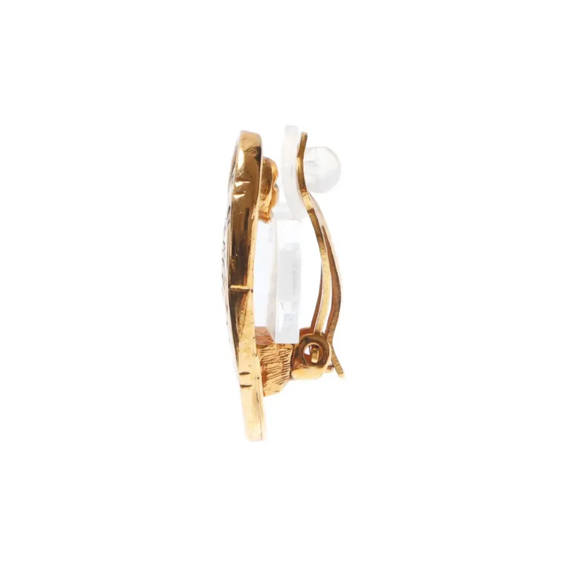 CHANEL 1991 Cc Clip on Earrings-2
