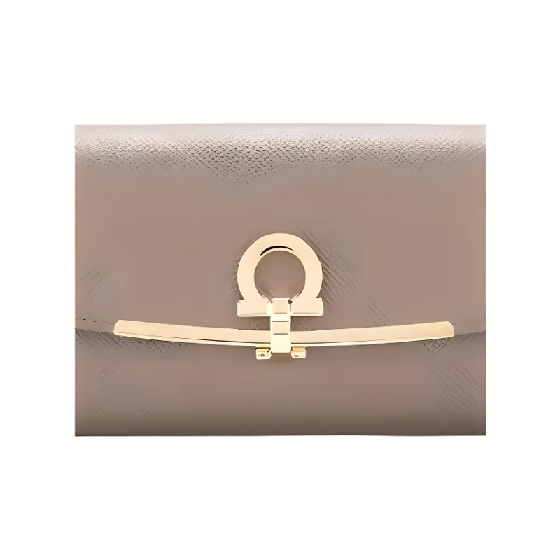 FERRAGAMO Cow Leather Wallet Women's Light Umber-2
