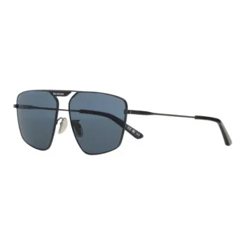 Balenciaga Metal Irregular Shape Sunglasses Women's Black