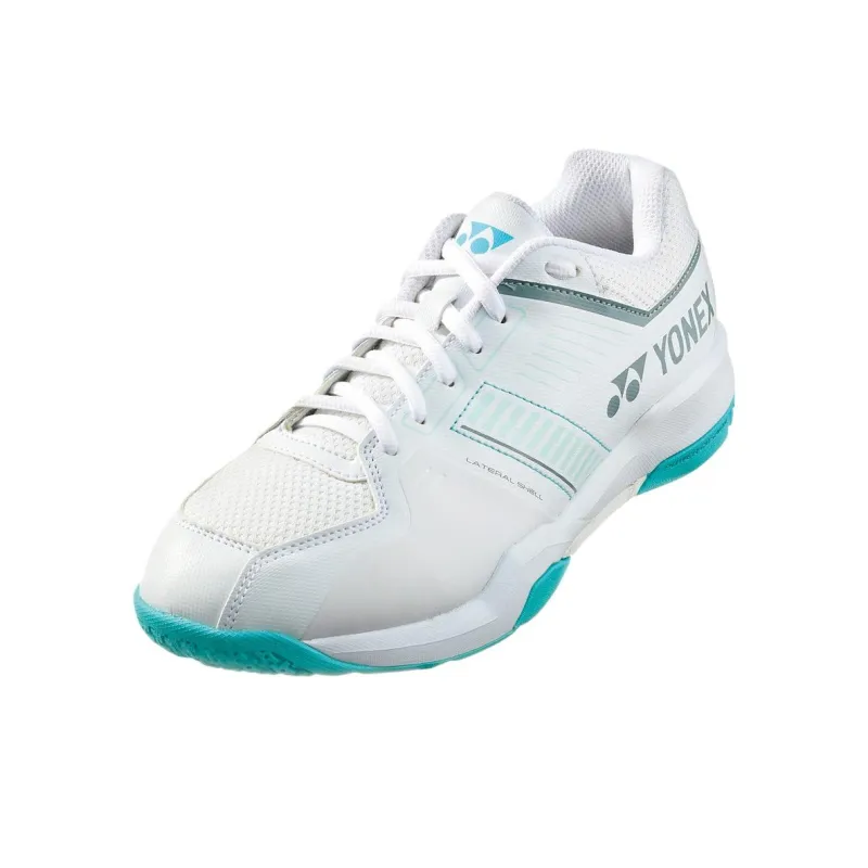 YONEX Abrasion Resistant Breathable Low Top Badminton Shoes Unisex White Green-0