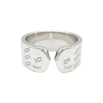 CARTIER 18K White Gold Rings Women's Silver