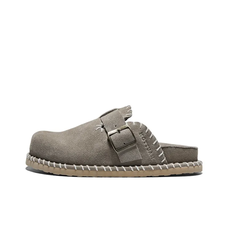 Hautton Closed Toe Slippers Men's Khaki-0